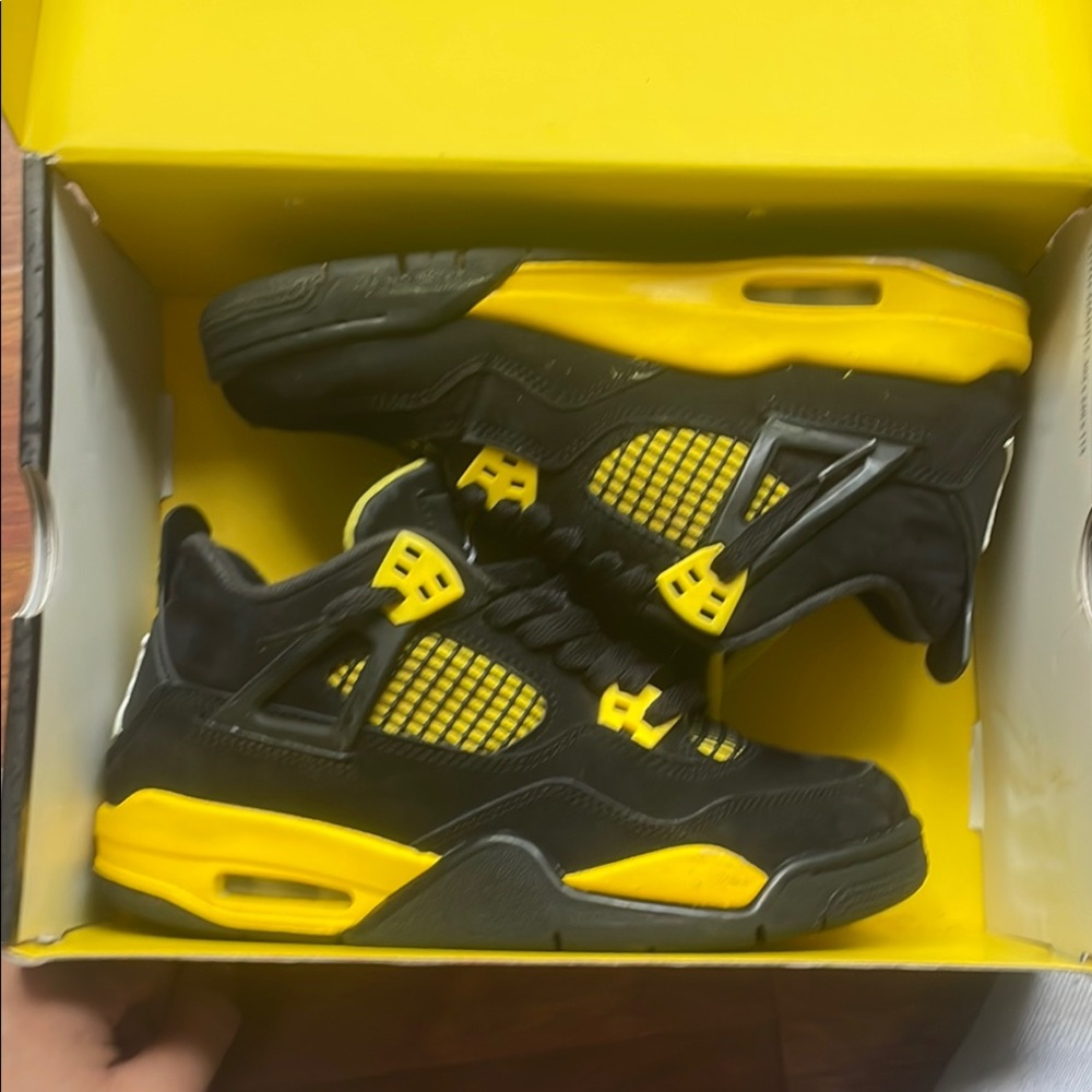 Air Jordan Black and Yellow Sneakers